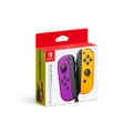 Nintendo Switch Joy-Con Controller, Neon Purple / Neon Orange