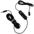 BOYA BY M1 Lavalier Microphone for Smartphones Canon Nikon DSLR Cameras Camcorders Audio Recorder PC Black 4 x 4 x 1.2"