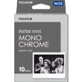 Fujifilm 16564101 Instax Wide Monochrome Film 10 Sheet, White