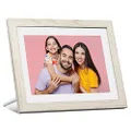 Dragon Touch Digital Picture Frame WiFi 10 inch IPS Touch Screen HD Display, 16GB Storage, Auto-Rotate, Share Photos via App, Email, Cloud - Classic 10