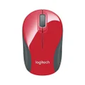 Logitech M187 Wireless Mini Optical Mouse, Red (910-002727)