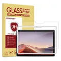 new surface pro 2017 / surface pro 4 screen protector - omoton [high responsivity] [scratch resistant] [bubble free] [high definition] tempered glass screen protector