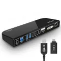 WAVLINK USB 3.0 Universal Laptop Docking Station Dual Display with HDMI & DVI/VGA with Gigabit Ethernet, 6 USB Ports, Audio for Laptop, Ultrabook and PCs, More Efficient Home Office