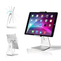 AboveTEK Elegant Tablet Stand, Aluminum iPad Stand Holder, Desktop Kiosk POS Stand for 7-13 inch iPad Pro Air Mini Galaxy Tab Nexus, Tablet Mount for Store Showcase Office Reception Kitchen Countertop