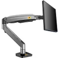 NB North Bayou Monitor Arm Desk Mount Ultra Wide Full Motion Swivel Long Arm with Gas Spring for 22''-35''Monitors from 6.6 to 26.4lbs Height Adjustable Monitor Mount Stand G70
