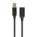 Monoprice USB 3.0 Premium Extension Cable - Type-A Male to Type-A Female, Braided Nylon Jacket, 6 Feet, Black