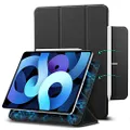 ESR Magnetic Case for iPad Air 4 2020 10.9 Inch/iPad Pro 11 2018 [Convenient Magnetic Attachment] [Trifold Smart Case] [Auto Sleep/Wake Cover] Rebound Series, Black