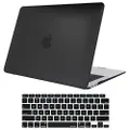 ProCase MacBook Air 13 Inch Case 2020 2019 2018 Release A2337 M1 A2179 A1932, Hard Case Shell Cover for MacBook Air 13-inch Model A2237 A2179 A1932 with Keyboard Skin Cover -Black