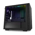 NZXT H210i - CA-H210i-B1 - Mini-ITX PC Gaming Case - Front I/O USB Type-C Port - Tempered Glass Side Panel Cable Management - Water-Cooling Ready - Integrated RGB Lighting - Black