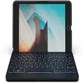 ZAGG Folio - Bluetooth Tablet Keyboard - Backlit with 7 Colors - Made for Apple iPad Mini 5 (7.9") - Charcoal