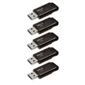 PNY 32GB Attaché 4 USB 2.0 Flash Drive 5-Pack,Black
