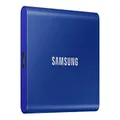 SAMSUNG T7 1TB, Portable SSD, up to 1050MB/s, USB 3.2 Gen2, Gaming, Students & Professionals, External Solid State Drive (MU-PC1T0H/AM), Blue