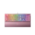 Razer BlackWidow V3 Mechanical Gaming Keyboard: Green Mechanical Switches - Tactile & Clicky - Chroma RGB Lighting - Compact Form Factor - Programmable Macro Functionality - Quartz Pink