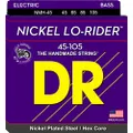 DR Strings Nickel Lo-Rider - Nickel Plated Hex Core Bass 45-105