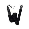 KLIQ AirCell Guitar Strap, SHORT, for Bass & Electric Guitar with 3" Wide Neoprene Pad and Adjustable Length from 38" to 44" (Short), Black