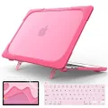 Mektron MacBook Pro 13 inch Case 2020 Release Model A2289 A2251, Rubberized Hard Plastic Case Shockproof Cover Translucent Matte Protective Case for New Mac Pro 13 Touch Bar, Rose