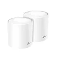 TP Link Deco X60 AX3000 Whole Home Mesh WiFi 6 System 2 Pack White TPLink