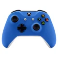 eXtremeRate Blue Faceplate Cover, Soft Touch Front Housing Shell Case, Comfortable Soft Grip Replacement Kit for Microsoft Xbox One X & One S Controller