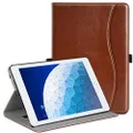 ZtotopCase case for iPad Air 10.5" (3rd Gen) 2019/iPad Pro 10.5" 2017, Premium Leather Business Slim Folding Stand Folio Cover for New iPad Tablet with Auto Wake/Sleep, Multiple Viewing Angles,Brown