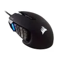 Corsair CH-9304311-NA Scimitar Pro RGB MMO 16,000 DPI Optical Sensor 12 Programmable Side Buttons Gaming Mouse - Black