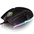 Thermaltake Argent M5 Gaming Mouse, 16.8M RGB Color Software Enabled, 8 Customizable Dynamic Lighting Effects, PIXART PMW-3389 Optical Sensor, DPI Adjustments Up To 16,000. GMO-TMF-WDOOBK-01