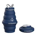 HYDAWAY Collapsible Water Bottle, 17oz Flip-Top Lid | Ultra-Packable, Travel-Friendly, Food-Grade Silicone (Seaside)