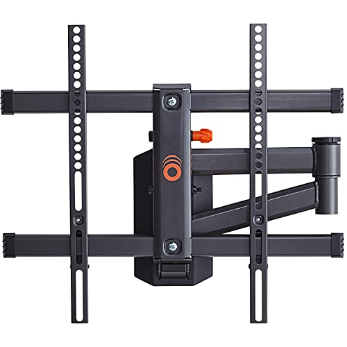 ECHOGEAR Full Motion TV Wall Mount for TVs up to 58 Inches - Smooth Extention, Swivel, Tilt, Level After Installation & Hide Cables with Integrated Cable Management