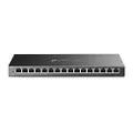 TP-Link TL-SG116E | 16 Port Gigabit Switch | Easy Smart Managed | Plug & Play | 3 Year Manufacturer Warranty | Desktop/Wall-Mount | Sturdy Metal w/Shielded Ports | Support QoS, Vlan, IGMP and LAG