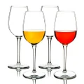 MICHLEY Unbreakable Red Wine Glasses, Tritan Plastic Shatterproof Wine Goblets 12.5 oz, Set of 4