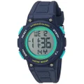 Armitron Sport Women's Digital Chronograph Resin Strap Watch, 45/7086, Navy Blue, 37.5MM, Chronograph,Digital