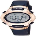 Armitron Sport Women's 45/7012 Digital Chronograph Resin Strap Watch, Navy Blue/Rose, Modern
