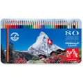 CARAN D'ACHE 999.380 Prismalo Water-Soluble Color Pencil Set (80 Pieces)