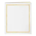Jumbo 11.75x14 Beige Page Scrapbook 100 Pages (50 Sheets), White
