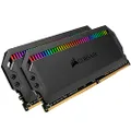 CORSAIR DOMINATOR PLATINUM RGB 32GB (2x16GB) DDR4 3600 (PC4-28800) C18 1.35V AMD Optimized Memory- Black