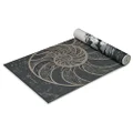 Gaiam Yoga Mat Premium Print Reversible Extra Thick Non Slip Exercise & Fitness Mat for All Types of Yoga, Pilates & Floor Workouts, Spiral Motion, 6mm