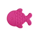 Memory Foam Bath Mat-Incredibly Soft and Absorbent Rug, Cozy Velvet Non-Slip Mats Use for Kitchen or Bathroom (22 Inch x 27 Inch, Pink Fish)