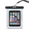 JOTO Universal Waterproof Phone Pouch Cellphone Dry Bag Case for iPhone 15 14 13 12 11 Pro Max Mini Plus Xs XR X 8 7 6S, Galaxy S23 S22 S21 Plus Note, Pixel up to 7" -Sparkle
