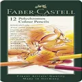 Faber-Castell AG110012 Polychromos Artists Colour Pencil in Tin (12-Pieces)