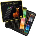 Black Widow Monarch Colored Pencils For Adult Coloring - 48 Coloring Pencils With Smooth Pigments - Best Color Pencil Set For Adult Coloring Books And Drawing.