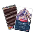 Derwent ColourSoft - Colored Pencils, Drawing, Art, Metal Tin, 12 Count