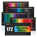 (172 Colred Pencils) - Shuttle Art 172 Coloured Pencils, Soft Core Colour Pencil Set for Adult Colouring Books Artist Drawing Sketching Crafting
