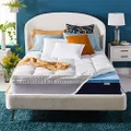 Sleep Innovations Gel Memory Foam 4-inch Dual Layer Mattress Topper, Made in the USA with a 10-Year Warranty - Full Size