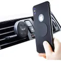 Olixar Air Vent Phone Holder for Car, Strong Hold Even on Bumpy Roads - Easy to Use & Install - (Magnetic Stickers Provided) - Universal - Black