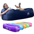 Wekapo Inflatable Lounger Air Sofa Hammock-Portable,Water Proof& Anti-Air Leaking Design-Ideal Couch for Backyard Lakeside Beach Traveling Camping Picnics & Music Festivals (Navy)