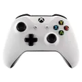 eXtremeRate Soft Touch Grip White Front Housing Shell Faceplate for Microsoft Xbox One X & One S Controller