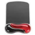 Kensington Duo Gel Wrist Rest with Mouse Pad, Black/Red