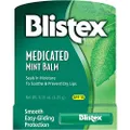 Blistex Medicated Mint Lip Balm, SPF 15, 0.15 oz. stick, Pack of 24