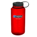 Nalgene 341831 Tritan 1-Quart Wide Mouth BPA-Free Water Bottle,Lollipop Red,32 oz