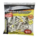 Pride Professional Tee System Plastic Golf Tees (Pack of 50), 40 Count 2-3/4-Inch + 10 Count 1-1/2-Inch