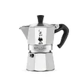 Bialetti The Original Moka Express Made in Italy 3-Cup Stovetop Espresso Maker with Patented Valve - Silver (06799)